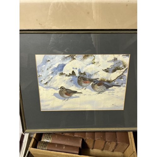 79 - λ RICHARD ROBJENT (BRITISH B.1937)MANDARIN DUCKSWatercolourSigned (lower right)76 x 50cm (29¾ x 19½ ... 