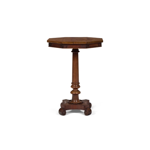 218 - A WILLIAM IV MAHOGANY OCTAGONAL OCCASIONAL TABLE CIRCA 183573cm high, 53cm wide, 53cm deep