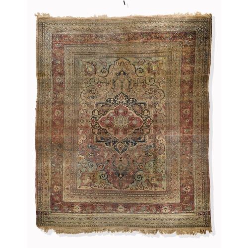 222 - A KERMAN CARPET approximately 350cm x 288cm