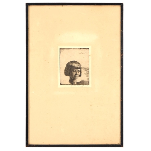 41 - AFTER GERALD LESLIE BROCKHURSTSEVEN SIGNED ETCHINGS OF VARIOUS SUBJECTS INCLUDING: LASSITUDE, VIBA, ... 