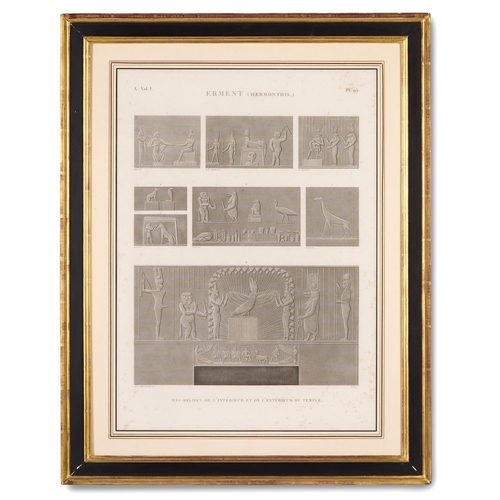 72 - FRENCH SCHOOL A SET OF TWELVE LARGE-SCALE ENGRAVINGS FROM THE DENON EGYPTIAN ALBUMSunexamined out of... 