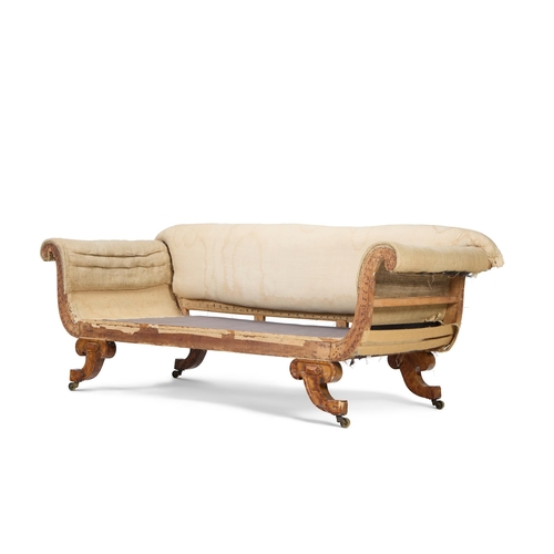 73 - A VICTORIAN SATIN MAPLE SOFA IN THE 'JACOBETHAN' STYLE DESIGNED BY EDWARD MIDDLETON BARRY, THIRD QUA... 