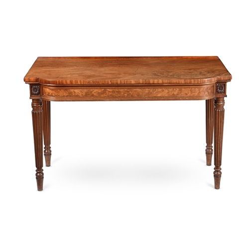 572 - A REGENCY MAHOGANY CONSOLE OR SIDE TABLEIN THE MANNER OF GILLOWS, CIRCA 181592cm high, 147cm wide, 6... 