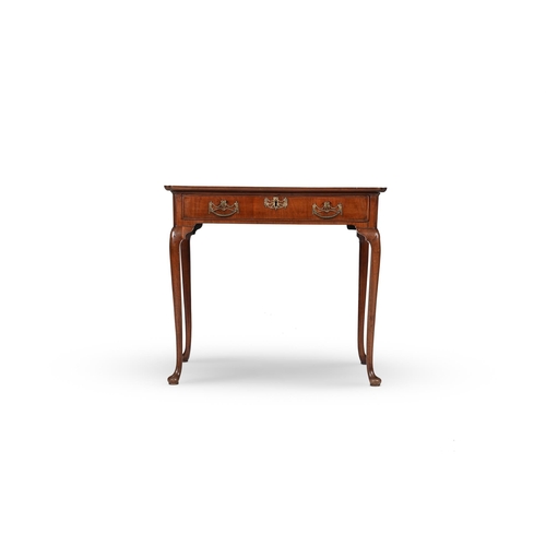 600 - A MAHOGANY SILVER OR CENTRE TABLEPROBABLY DUTCH, SECOND HALF 18TH CENTURYWith a frieze drawer, venee... 