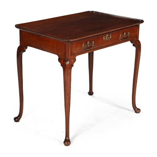 600 - A MAHOGANY SILVER OR CENTRE TABLEPROBABLY DUTCH, SECOND HALF 18TH CENTURYWith a frieze drawer, venee... 