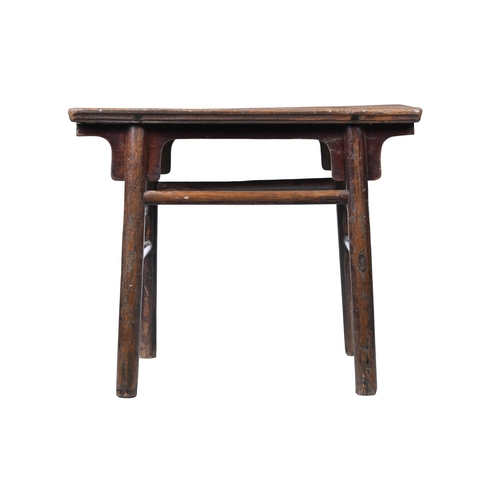 310 - A CHINESE ELM SIDE OR 'ALTAR' TABLE19TH OR EARLY 20TH CENTURY76cm high, 94cm wide, 59cm deep