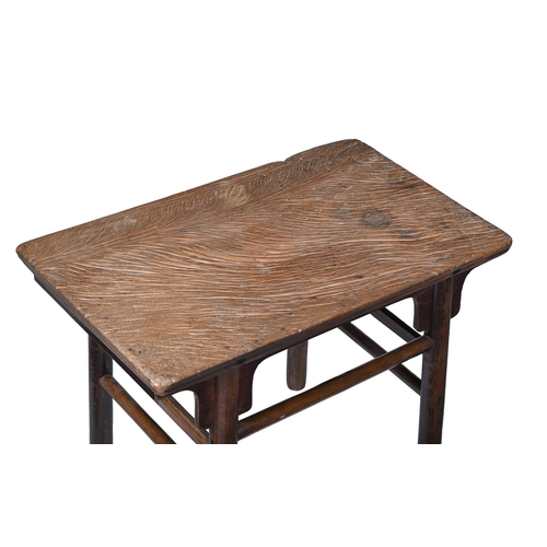 310 - A CHINESE ELM SIDE OR 'ALTAR' TABLE19TH OR EARLY 20TH CENTURY76cm high, 94cm wide, 59cm deep