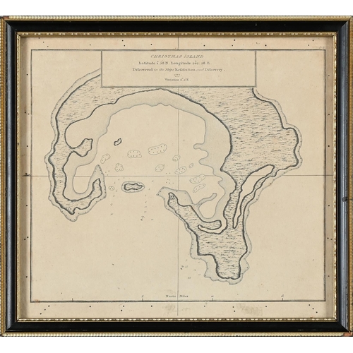 323 - SEVEN ASSORTED FRAMED PRINTS OF MAPS OF SOUTH SEA ISLANDSMOSTLY 19TH CENTURY RESTRIKESassorted sizes... 