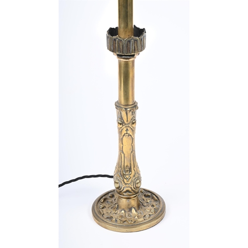 391 - A GEORGE IV GILT METAL TABLE LIGHT, BY PALMER & CO LATER FITTED FOR ELECTRICITY, SECOND QUARTER 19TH... 