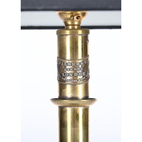 391 - A GEORGE IV GILT METAL TABLE LIGHT, BY PALMER & CO LATER FITTED FOR ELECTRICITY, SECOND QUARTER 19TH... 