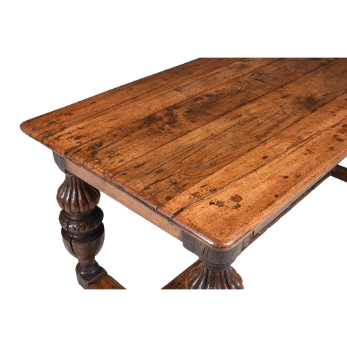 427 - AN OAK HALL OR CENTRE TABLE17TH CENTURY AND LATER75cm high, 174cm wide, 80cm deep