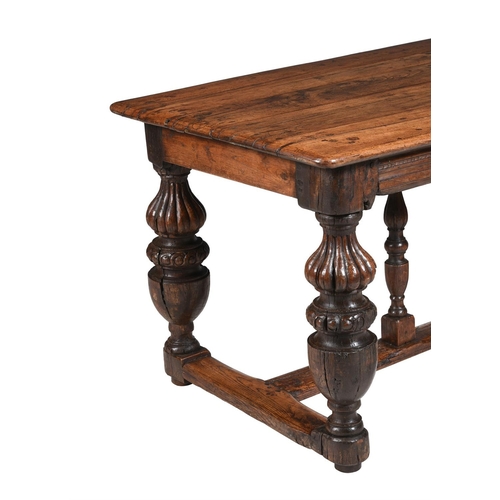 427 - AN OAK HALL OR CENTRE TABLE17TH CENTURY AND LATER75cm high, 174cm wide, 80cm deep