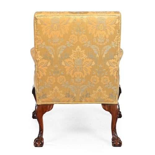 479 - A MAHOGANY GAINSBOROUGH ARMCHAIR IN GEORGE III STYLE CIRCA 1900approximately 98cm high, 73cm wide, 7... 