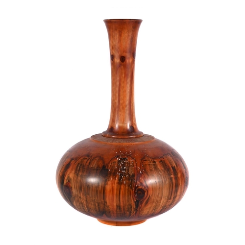 741 - Y A HAWAIIAN 'COOK PINE' LARGE BOTTLE VASE DATED 2000 Inscribed to the underside approximately 68cm ... 