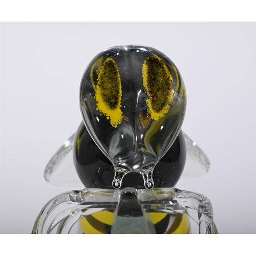 822 - A LARGE GLASS MODEL OF A BEEMODERN37cm high, 16cm wide, 26cm deepProvenance:Private Collection