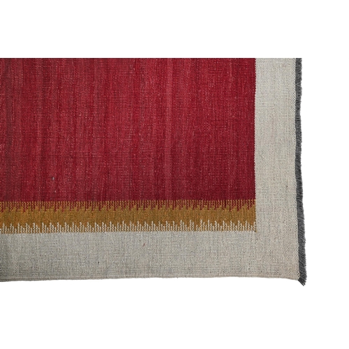 872 - A FLATWOVEN KILIMIN SWEDISH STYLE, CONTEMPORARYapproximately 277 x 191cm