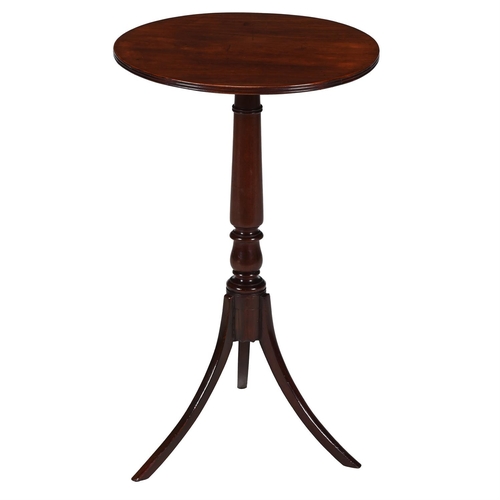 103 - A REGENCY MAHOGANY OCCASIONAL TABLE CIRCA 1815The circular top with reeded edge above a turned taper... 