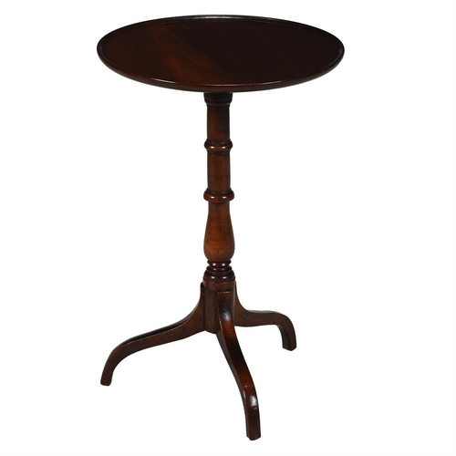 105 - A REGENCY MAHOGANY OCCASIONAL TABLE CIRCA 1820With dished top above the turned and finned baluster s... 