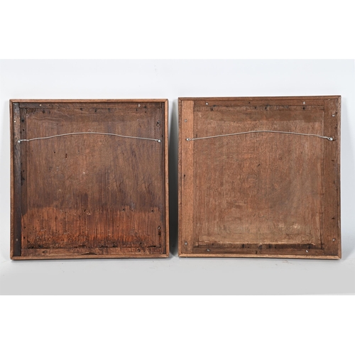 108 - A PAIR OF OAK PANELSEARLY 18TH CENTURYapproximately 57.5cm high, 56.5 wide, 5cm deep