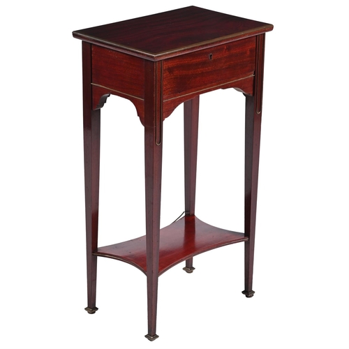 133 - A MAHOGANY AND BRASS MOUNTED SIDE OR OCCASIONAL TABLE FRENCH, LATE 19TH OR EARLY 20TH CENTURY With a... 