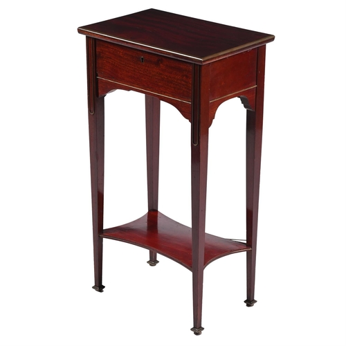 133 - A MAHOGANY AND BRASS MOUNTED SIDE OR OCCASIONAL TABLE FRENCH, LATE 19TH OR EARLY 20TH CENTURY With a... 