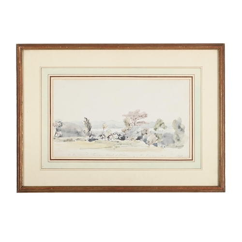 142 - AGOSTINO AGLIO (ITALIAN 1777-1857)ON THE ROAD BETWEEN [] & OLDBURY - THE SEVERN Watercolour and penc... 