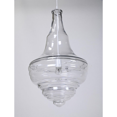 59 - THREE HANDBLOWN GLASS LIGHT FITTINGSBY LASVIT, MODERNincluding the Bolshoi Theatre pendant, the Prag... 