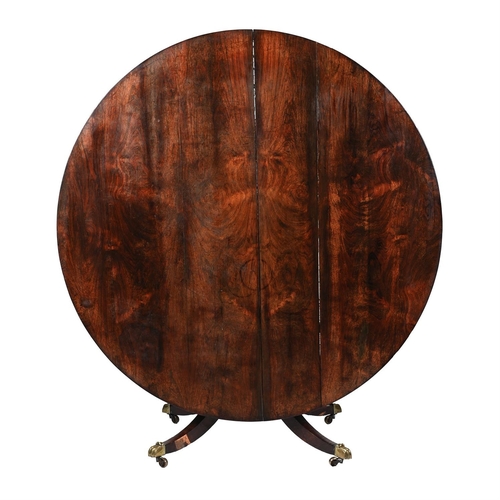 65 - Y A GEORGE IV ROSEWOOD CENTRE TABLECIRCA 182571cm high, 149cm diameter ϒ Indicates that this lot may... 