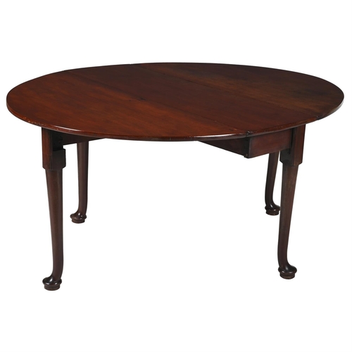 92 - Y A GEORGE III MAHOGANY DROP-LEAF TABLECIRCA 174072cm high, 120cm wide, 43cm deep (155cm with leaves... 