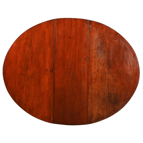 92 - Y A GEORGE III MAHOGANY DROP-LEAF TABLECIRCA 174072cm high, 120cm wide, 43cm deep (155cm with leaves... 