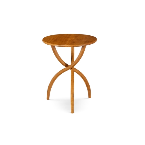 73 - A CHERRYWOOD CIRCULAR TRIPOD TABLEMODERN68cm high, 55cm diameter