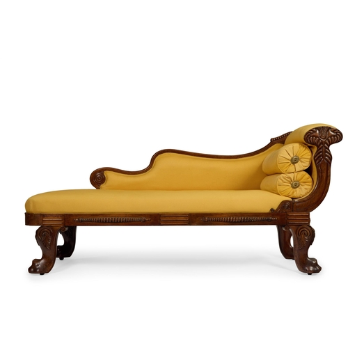 232 - Y A WILLIAM IV BRAZILIAN ROSEWOOD DAYBEDEARLY 19TH CENTURY, IN THE MANNER OF WILLIAM TROTTER Upholst... 