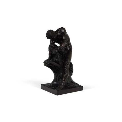 238 - AFTER JACQUES-EDME DUMONT (1761-1844), A BRONZE OF MILO OF CROTON19TH CENTURY 40cm high