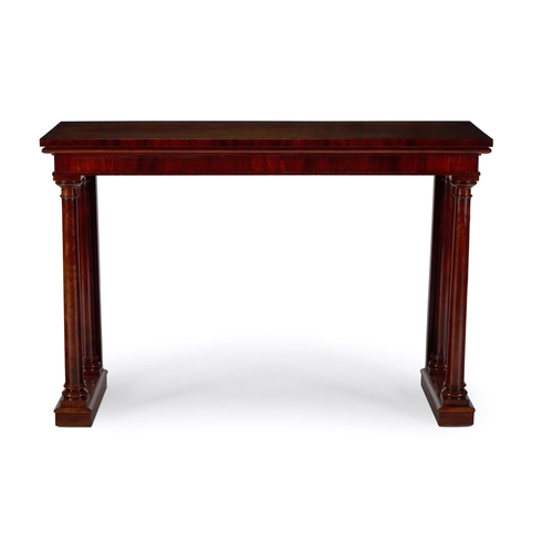 71 - A REGENCY MAHOGANY SIDE TABLE EARLY 19TH CENTURY91.5cm high, 138cm wide, 53cm deep