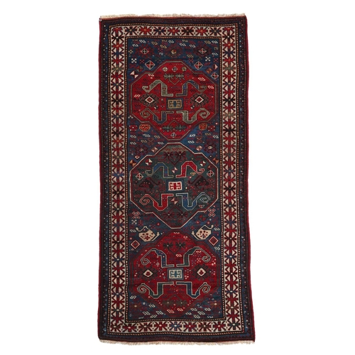 190 - A CLOUDBAND KAZAK RUGSOUTH CAUCASUS, LATE 19TH CENTURYapproximately 255 x 127cm