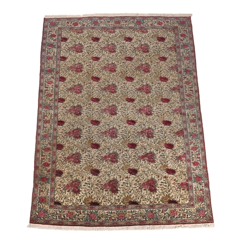 199 - A FLORAL DECORATED RUG, POSSIBLY BESSARABIANApproximately 308 x 221cm