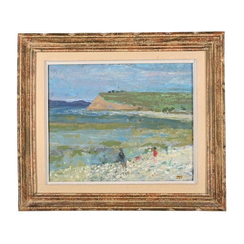 219 - λ JACK MILLAR (BRITISH 1921-2006)MORECOMBE BAY Oil on board Signed with initials (lower right); furt... 