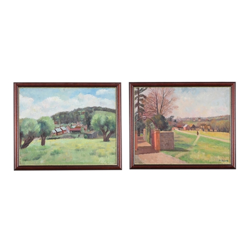 221 - λ PATRICIA PREECE (BRITISH 1894-1966)SPRING, COOKHAM MOOR, BERKSHIRE, A PAIR Oil on canvasOne signed... 