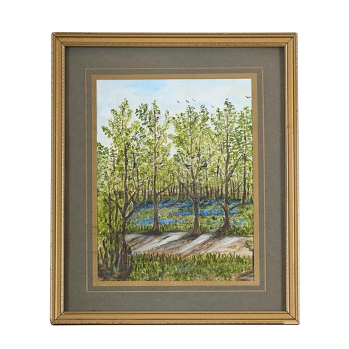 222 - MANNER OF MORTMIER LUDDINGTON MENPESVIEW OF A FORESTAcrylic on canvas-board20 x 15cm (7¾ x 5¾ in.)Me... 