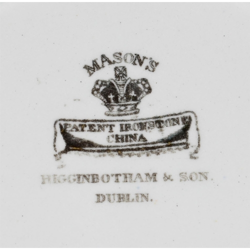 230 - A COLLECTION OF MASONS IRONSTONE PLATESSECOND QUARTER OF THE 19TH CENTURYComprising: 17 soup plates ... 
