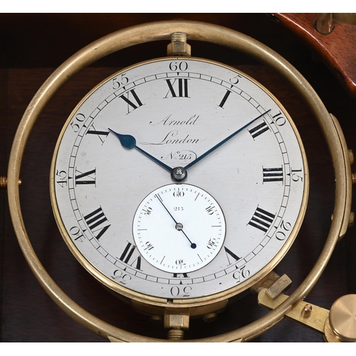 103 - A FINE AND RARE GEORGE III ONE-DAY MARINE CHRONOMETER WITH TRANSITIONAL PART FIRED-ENAMEL DIALJOHN R... 