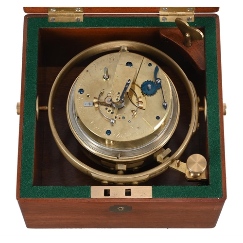 103 - A FINE AND RARE GEORGE III ONE-DAY MARINE CHRONOMETER WITH TRANSITIONAL PART FIRED-ENAMEL DIALJOHN R... 