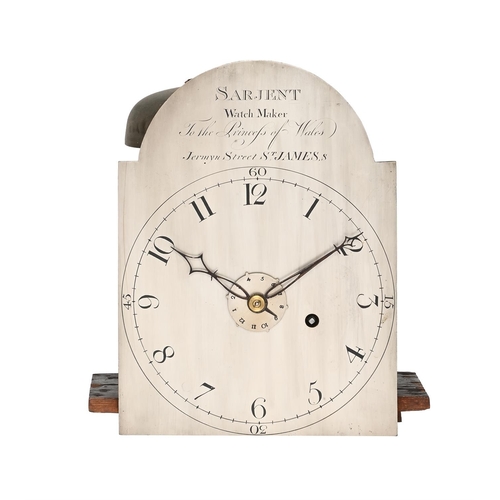 157 - A RARE GEORGE III SMALL SCUMBLED PINE LONGCASE TIMEPIECE WITH ALARMSARJENT, LONDON, CIRCA 1795The fo... 