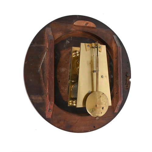 167 - A FINE GEORGE III WOODEN-DIALLED FUSEE WALL DIAL TIMEPIECE THOMPSON, WOODBRIDGE, CIRCA 1800The four ... 