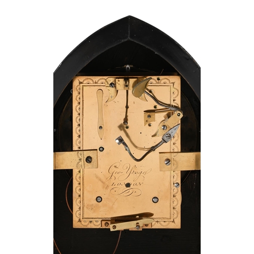 172 - A REGENCY BRASS MOUNTED EBONISED BRACKET CLOCK WITH TRIP-HOUR REPEATGEORGE YONGE, LONDON, CIRCA 1810... 