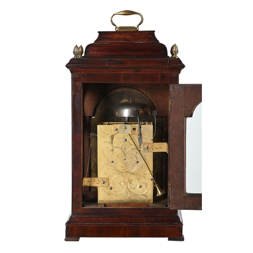 188 - A GEORGE III MAHOGANY TABLE/BRACKET CLOCK WITH TRIP-HOUR REPEATEDWARD SCALES, LONDON, CIRCA 1775The ... 