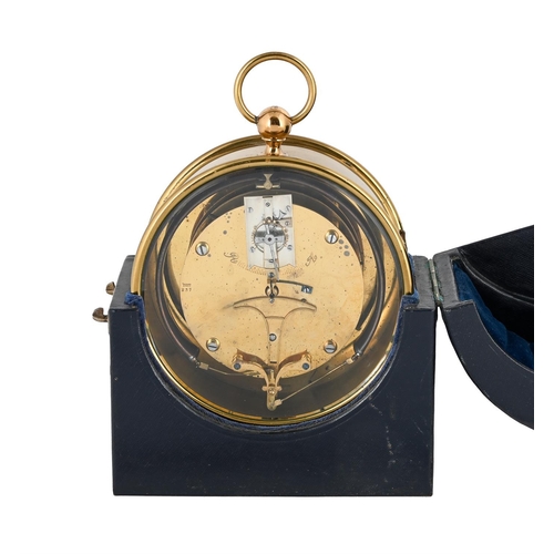 30 - A RARE FRENCH COMBINED ANEROID BAROMETER AND TIMEPIECE COMPENDIUME. BOURDON AND RICHARD, PARIS, CIRC... 