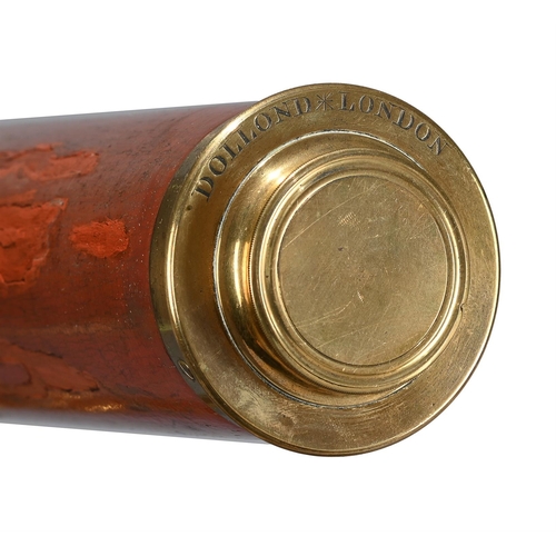 7 - A REGENCY MAHOGANY AND LACQUERED BRASS TWO-INCH REFRACTING TELESCOPEDOLLOND, LONDON, EARLY 19th CENT... 