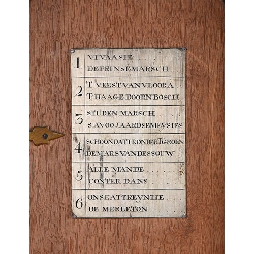 AN IMPRESSIVE DUTCH INLAID WALNUT AUTOMATON MUSICAL CALENDAR LONGCASE ...
