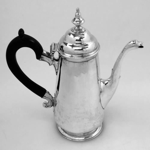 10 - A VERY FINE 18TH CENTURY IRISH, CORK, SILVER COFFEE POT, Cork, circa 1770, by the maker Carden Terry... 